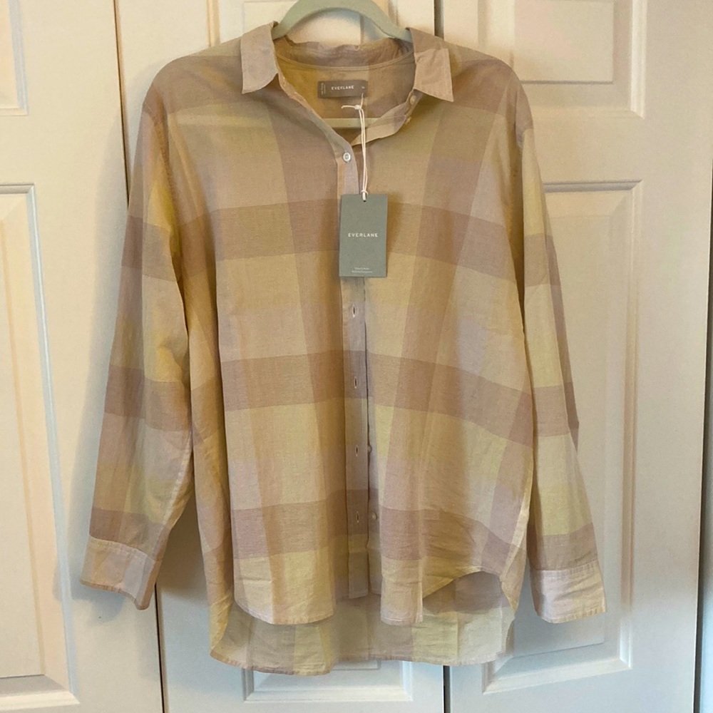 NWT everlane botton down cotton shirt - size 16